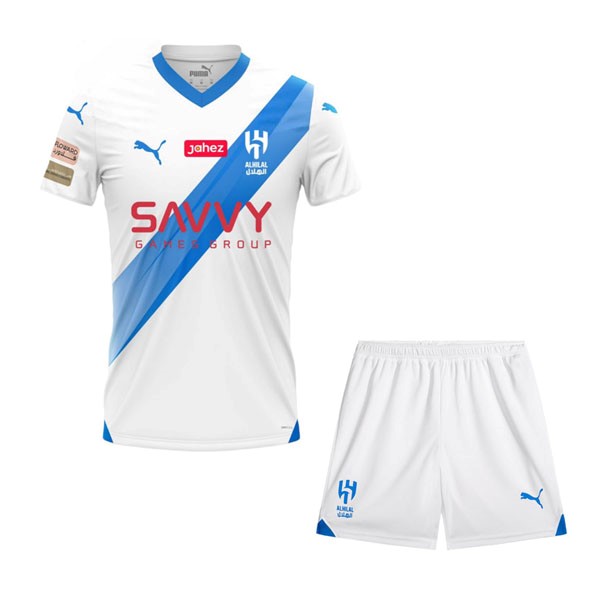 Camiseta Al Hilal SFC Replica Segunda Ropa Niño 2023/24